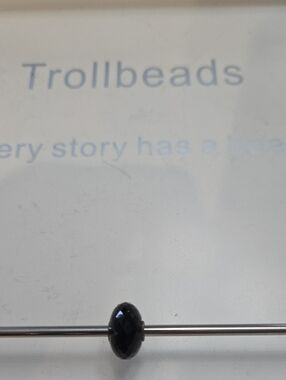 Trollbeads Black Faceted Glass Bead Charm